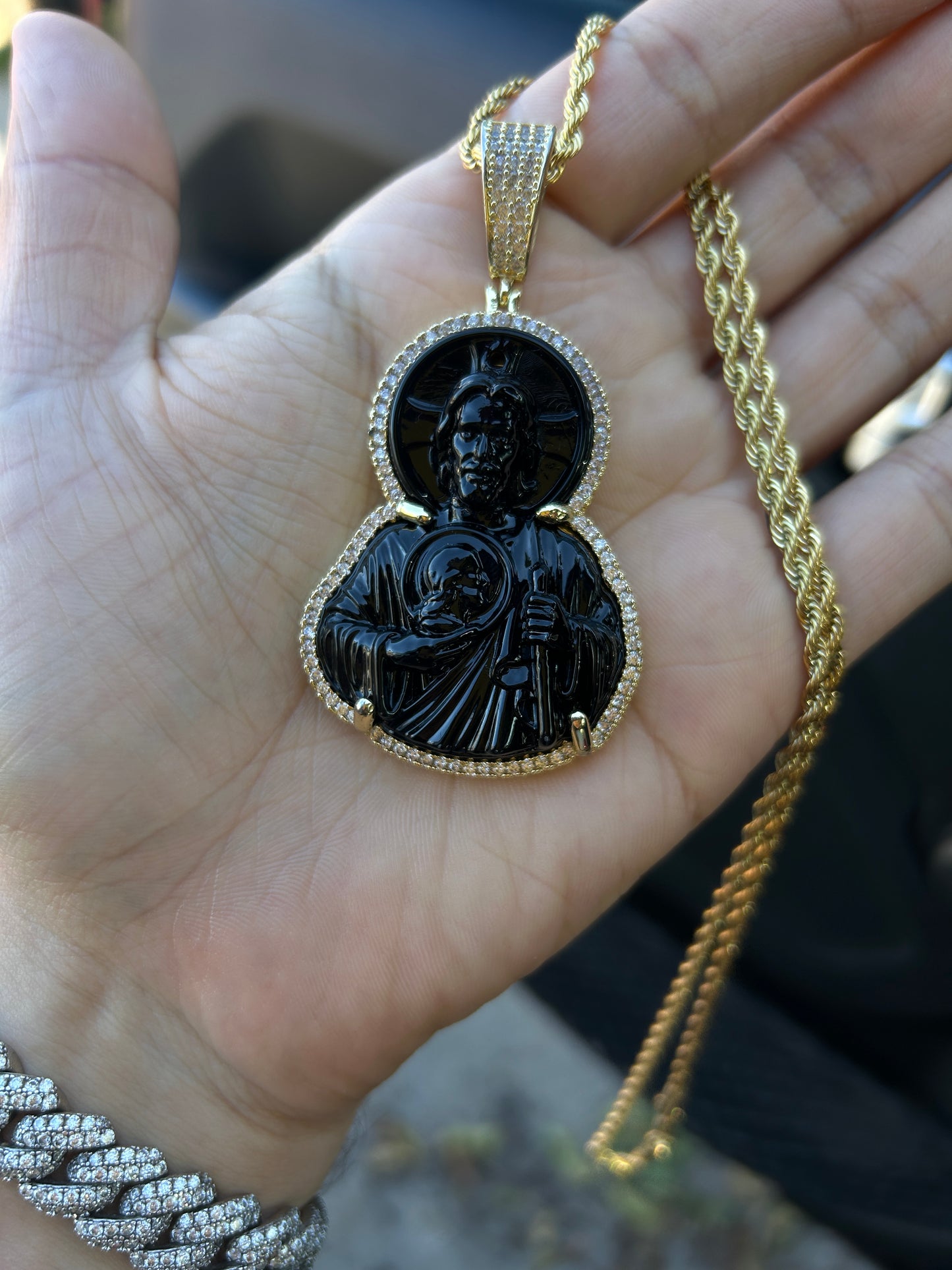 San Juditas with Diamonds