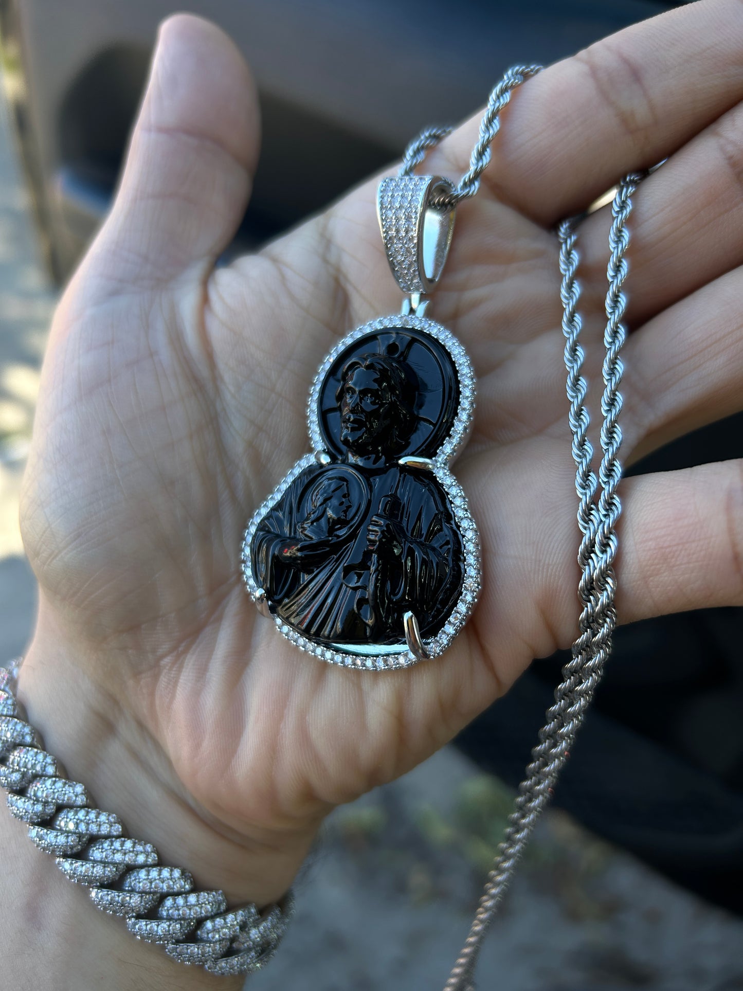 San Juditas with Diamonds