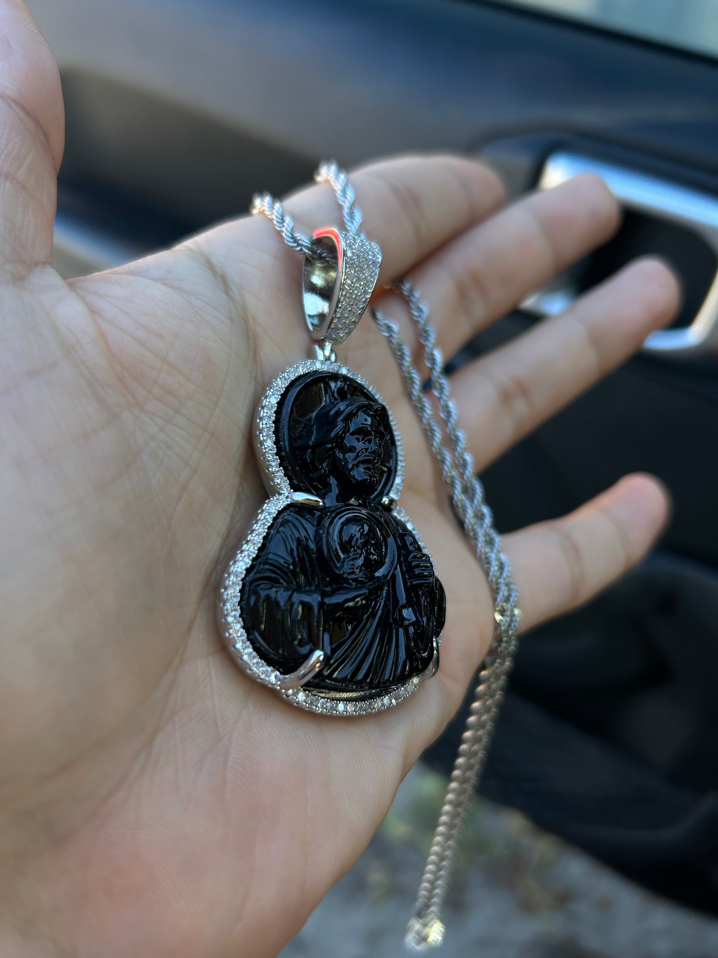San Juditas with Diamonds