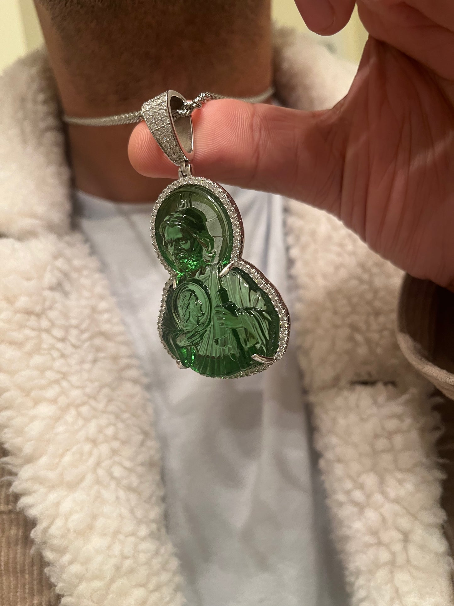 San Juditas with Diamonds