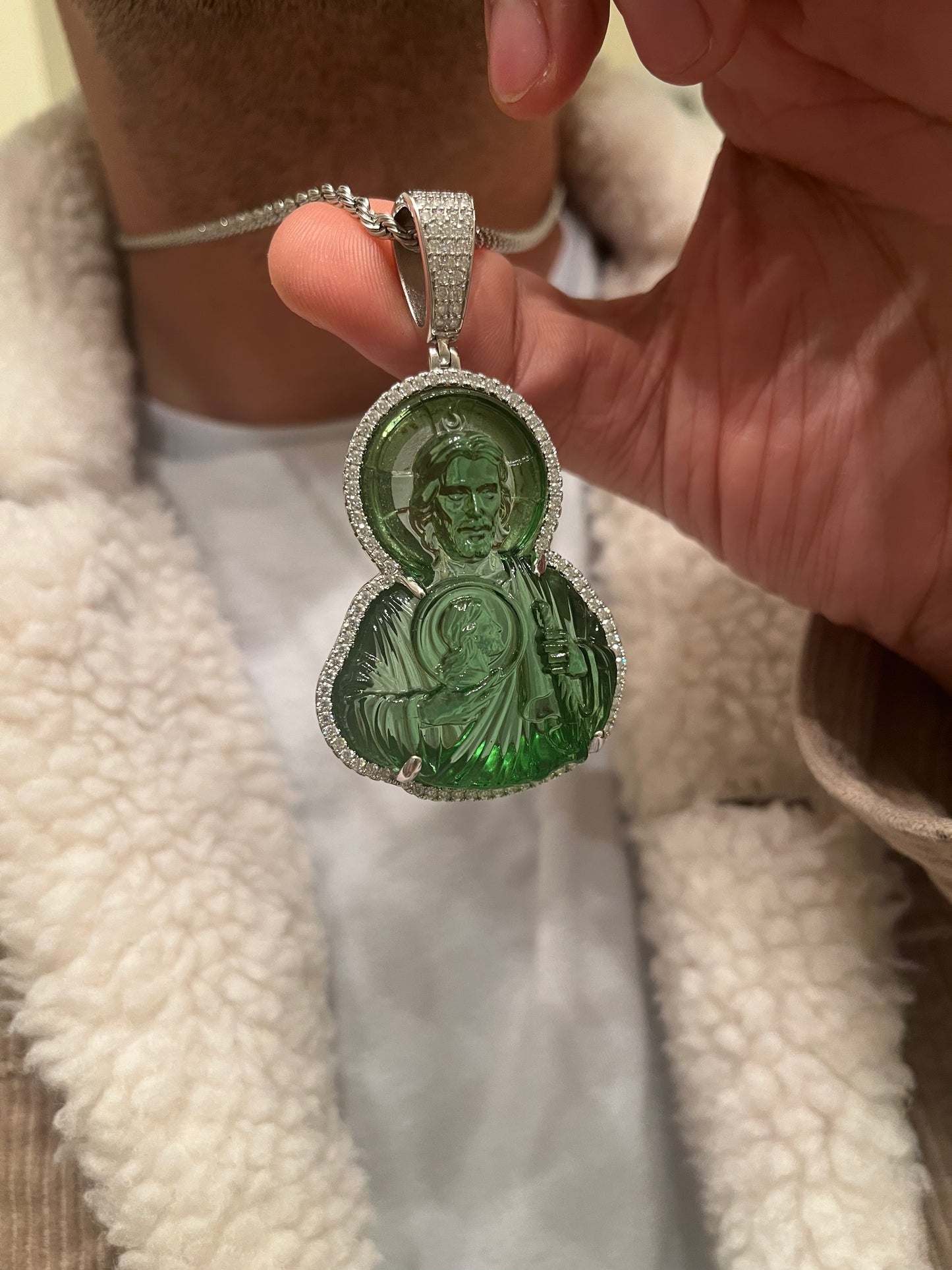 San Juditas with Diamonds