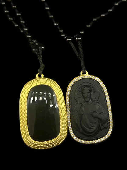 Jesus diamond rosary Necklace