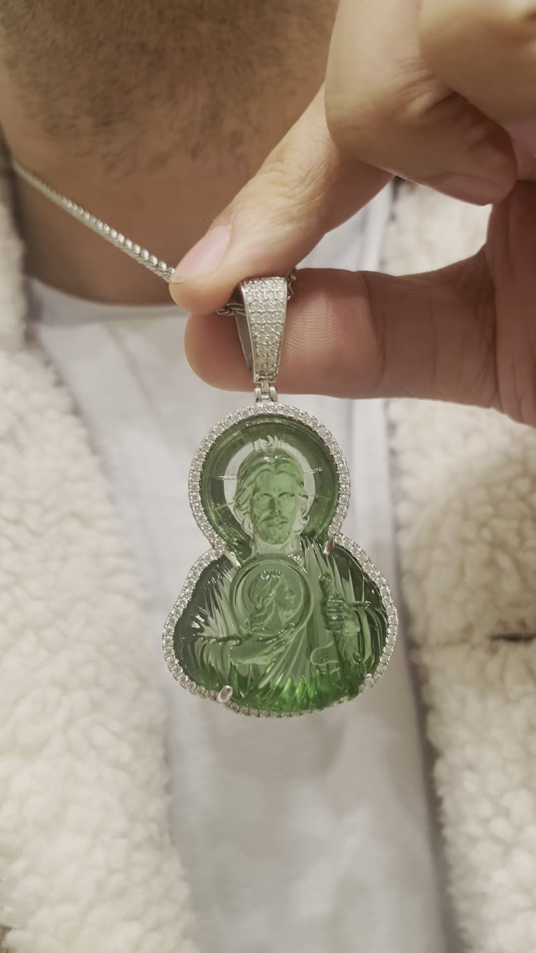 San Juditas with Diamonds – Www.chivaldo.com